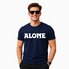 Softrest Printed Round Neck Black Colour Tshirts