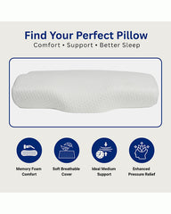 Softrest Curve Contour Cervical Pillow (White)