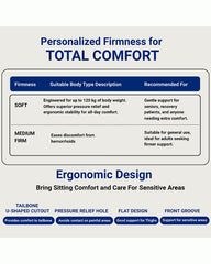 Softrest Orthopedic Memory Foam Seat Cushion