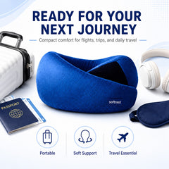 Premium snake travel neck pillow