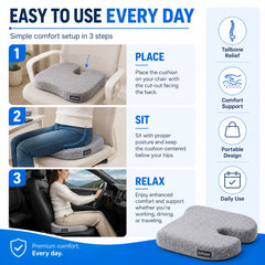 Premium tailbone coccyx cushion