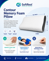 Big Contour Cervical Neck Pillow