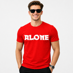 Softrest Printed Round Neck Black Colour Tshirts