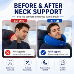 Premium snake travel neck pillow
