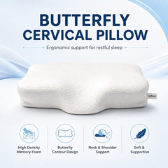 Butterfly cervical pillow