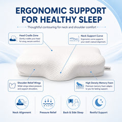 Butterfly cervical pillow