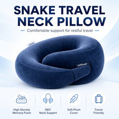 Snake travel neck pillow
