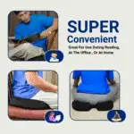 Softrest Orthopedic Coccyx Pillow - Image 9