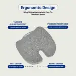 Softrest Orthopedic Memory Foam Seat Cushion - Image 8