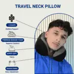 Softrest Memory Foam Travel Pillow for Neck Support - Image 11