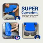 Softrest Orthopedic Memory Foam Seat Cushion - Image 9