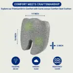 Softrest Orthopedic Memory Foam Seat Cushion - Image 4