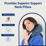 Softrest Travel Neck Pillow Sapphire Blue - Image 14