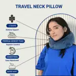 Softrest Travel Neck Pillow Sapphire Blue - Image 16